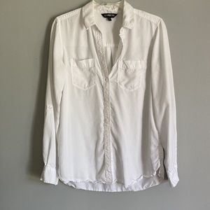 Express Button-Up Boyfriend Shirt